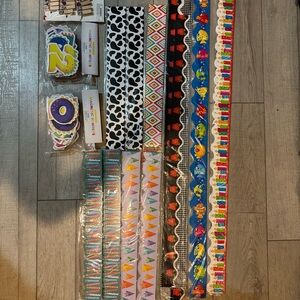 Colorful bulletin board boarders